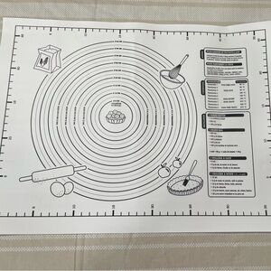 Free with Bundle-White Silicone Baking Mat with Measurements (in Spanish)